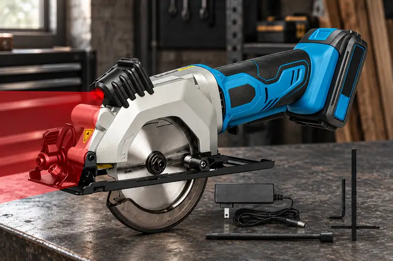 Pro Cordless Mini Circular Saw 20V details