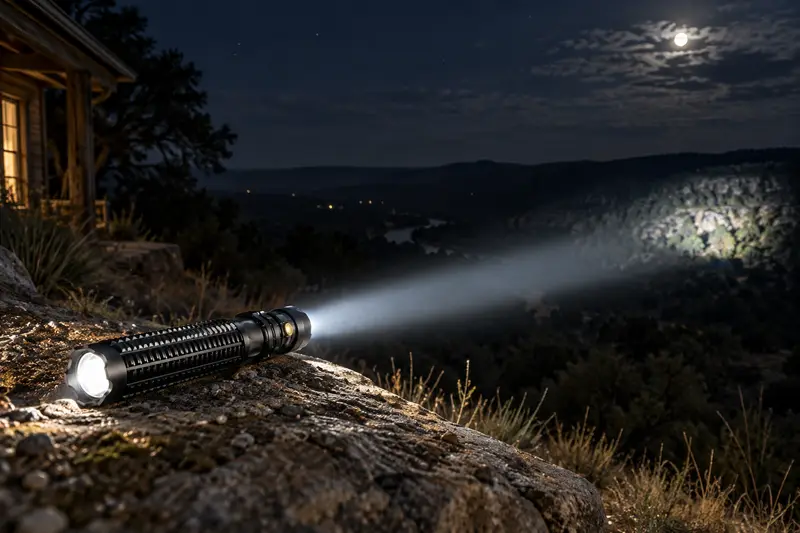 Rechargeable Flashlight — Distant Nighttime Viewing
