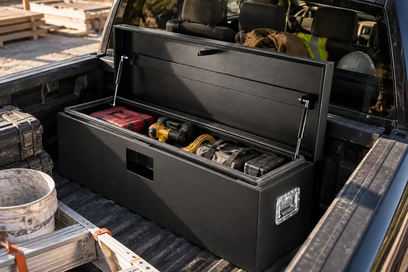 Steel Truck Bed Tool Box — Crowded Cab