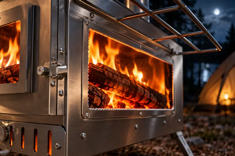 Stainless Steel Tent Stove — Overnight Outdoors