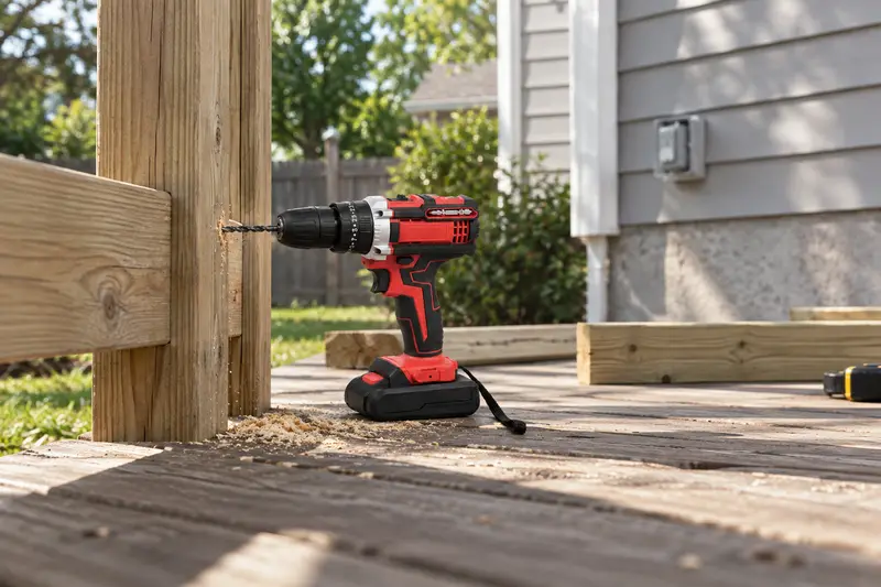 Cordless Drill — Outlet-Free Project Area