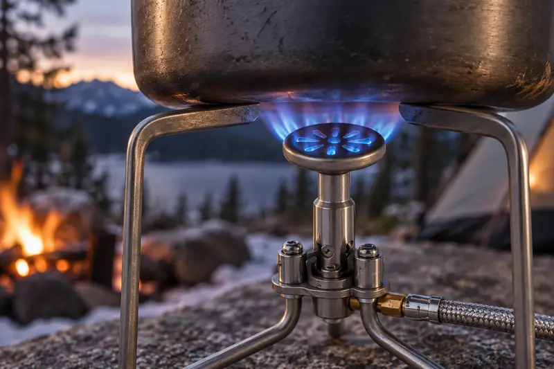 Camping Stove — Chilly Campsite Supper