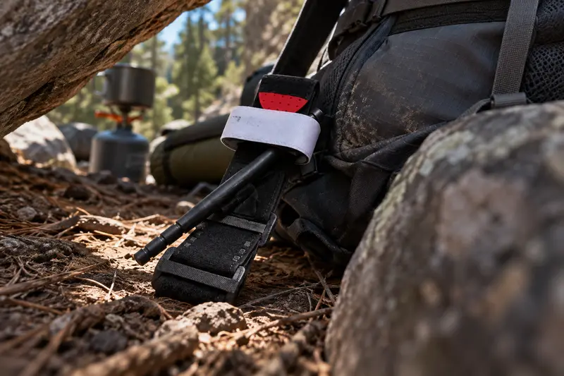 Emergency Tourniquet — Cramped Campsite Access