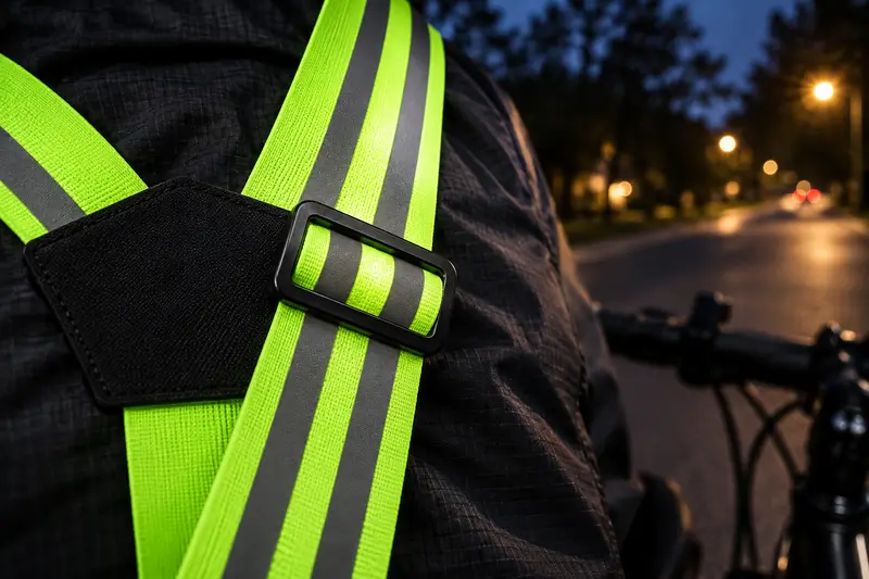 Reflective Safety Harness — Cycling After Sunset