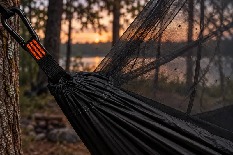 Hammock with Mosquito Net — Buggy Woodland Evenings