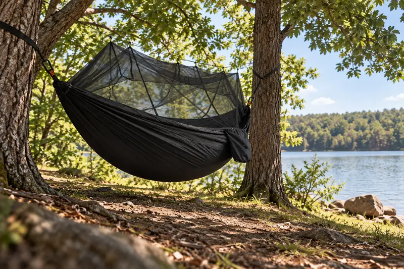 Hammock with Mosquito Net — Shaded Afternoon Stops