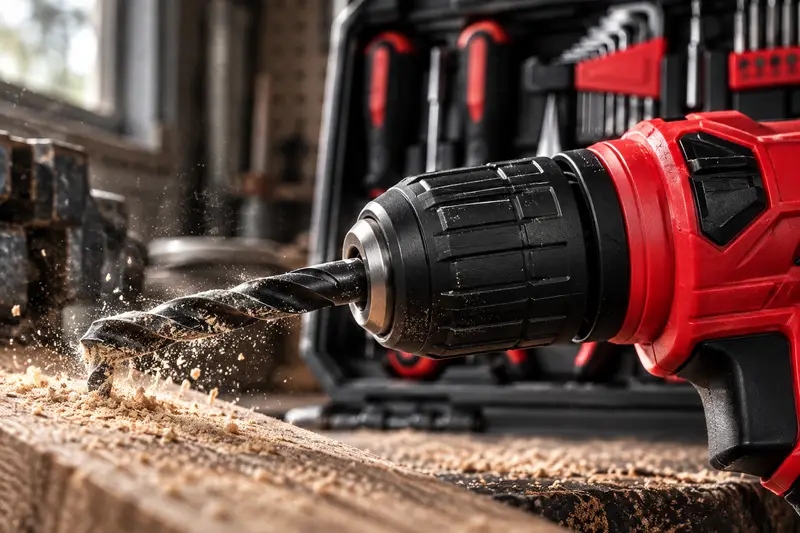 Drill Tool Set — Dusty Workshop Preparation
