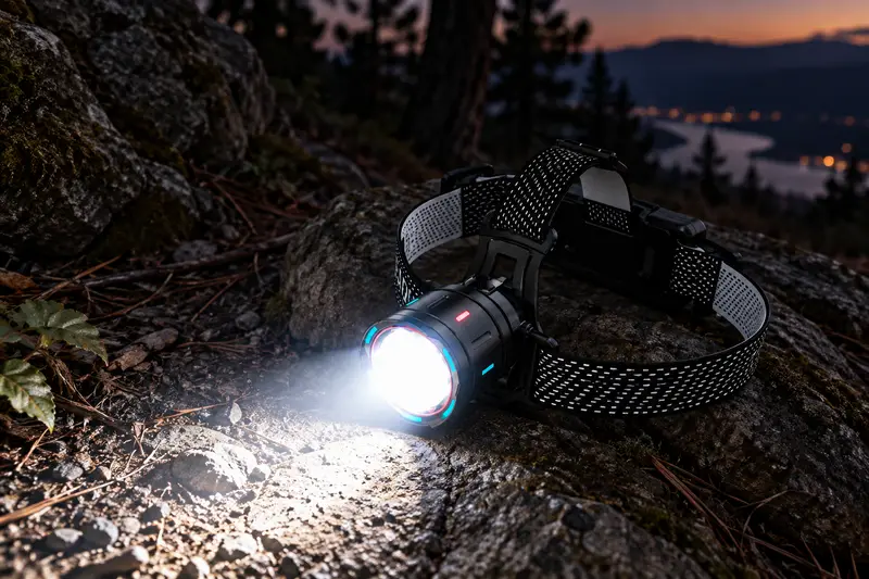 LED Headlamp — Hiking After Sunset