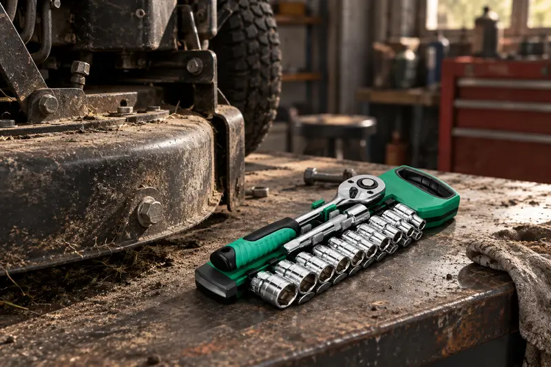 Ratchet Socket Wrench Set — Dusty Workshop Maintenance
