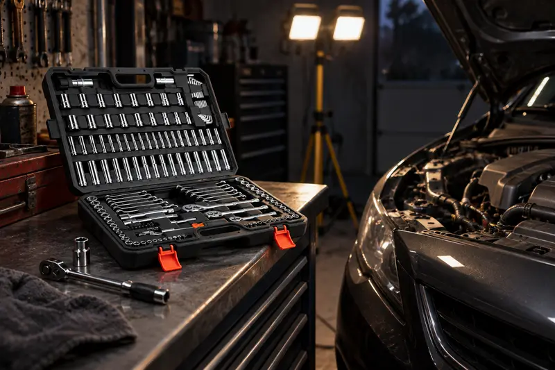 SAE and Metric Socket Set — Evening garage repairs