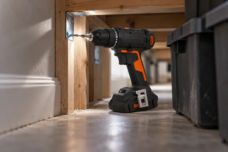 Cordless Drill Driver 20V — Restricted Cord Routing