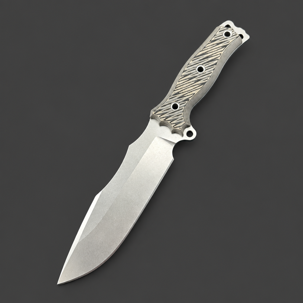 Carbon Fiber Full-Tang Hunter, G10 Handle