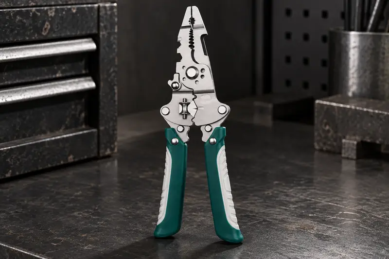 Folding Wire Stripping Pliers details