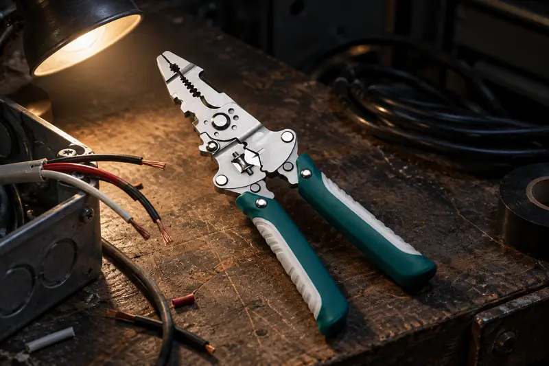 Folding Wire Stripping Pliers — Dim Workshop Setup