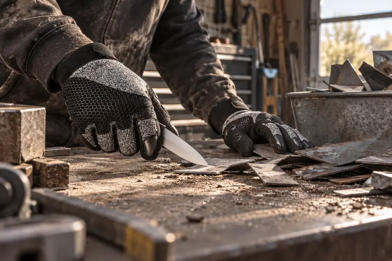 Cut-Resistant Gloves — Dusty Workshop Sorting