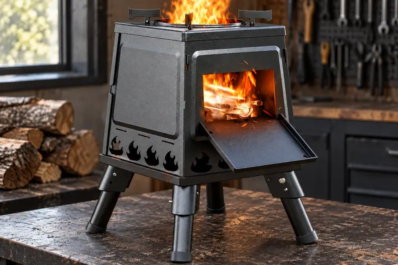Wood-Burning Camp Stove details
