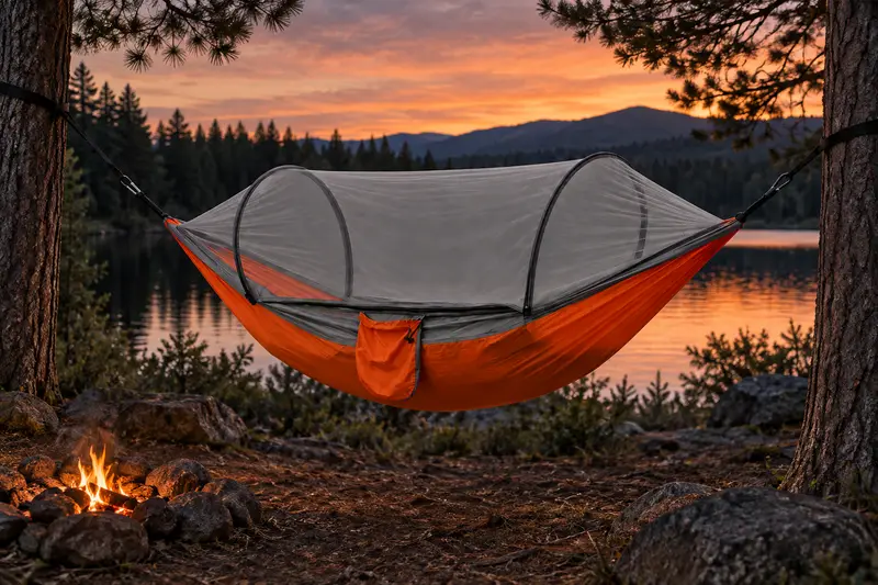 Hammock with Mosquito Net — Camp At Dusk