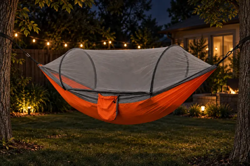 Hammock with Mosquito Net — Backyard After Dark