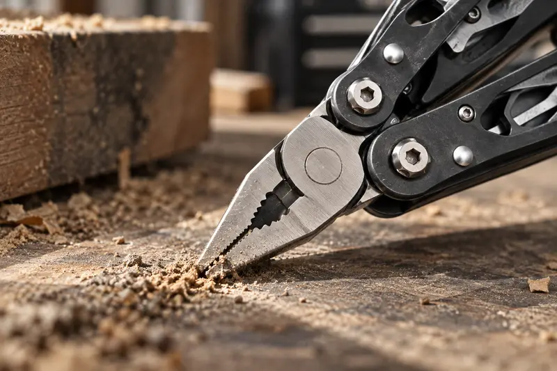 Folding Pliers Multitool — Dusty Bench Cleanup
