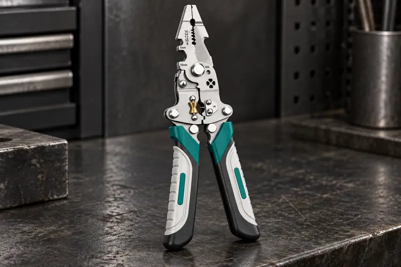 Folding Wire Stripping Pliers details
