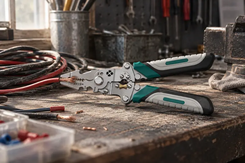 Folding Wire Stripping Pliers — Dusty workshop repairs