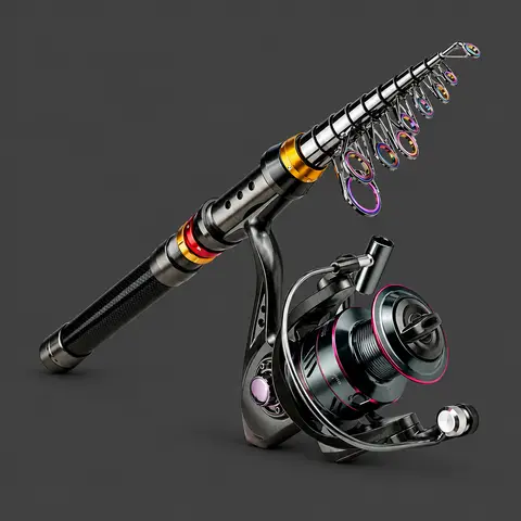 Telescopic Fishing Rod and Reel Combo
