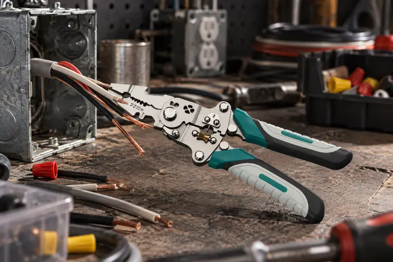 Folding Wire Stripping Pliers — Separate Wire Sections