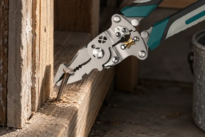 Folding Wire Stripping Pliers — Pull A Nail