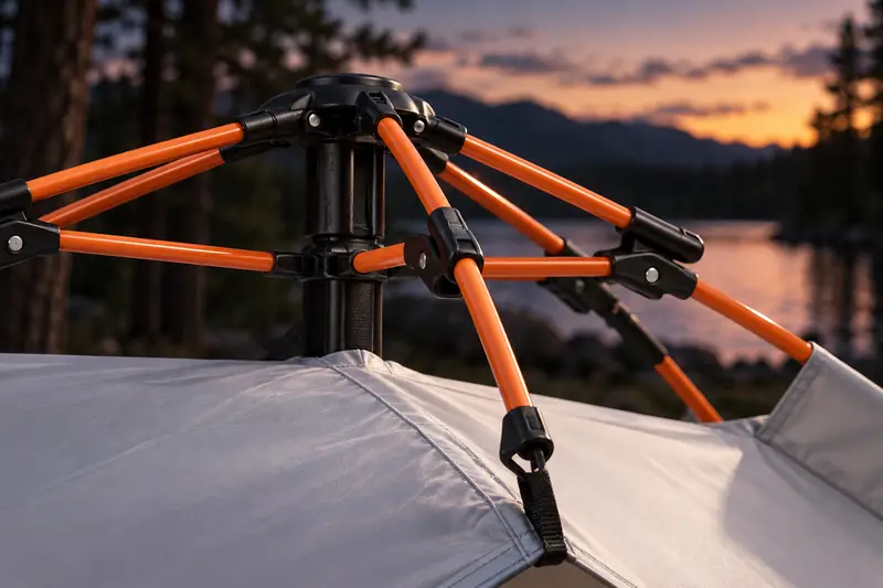 Pop-Up Dome Tent — Late Campsite Arrival