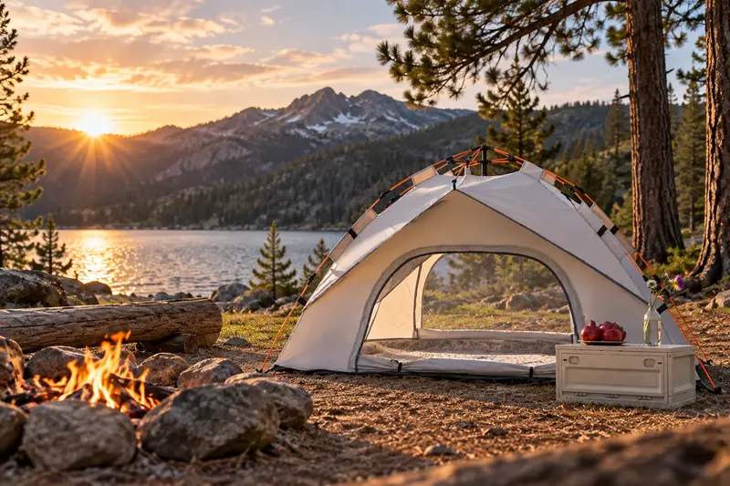 Pop-Up Dome Tent — Open-Site Camping