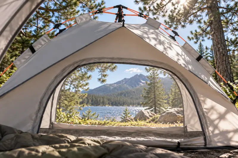 Pop-Up Dome Tent — Daytime Camp Break