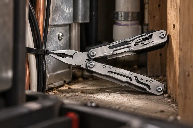 Stainless Steel Pliers Multitool — Cut In Close Quarters
