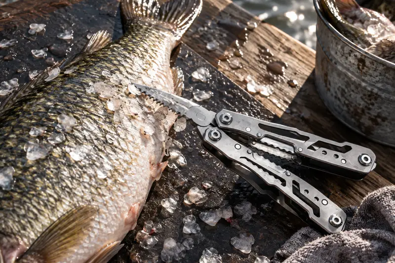 Folding Pliers Multitool — Catch Cleanup