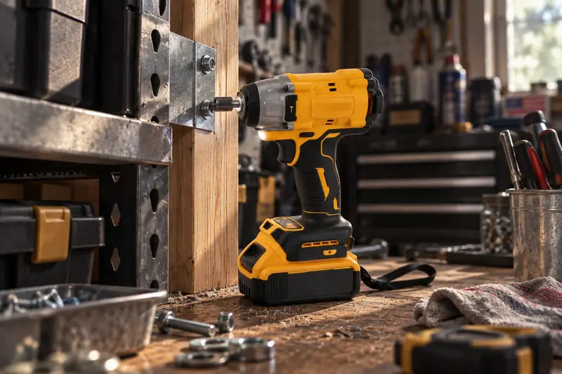 MAX In. Cordless Impact Wrench 20V — Crowded Workbench Assembly