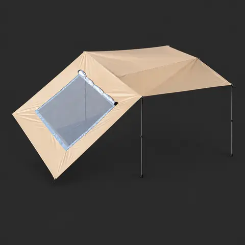 Car Awning with Mesh Panel