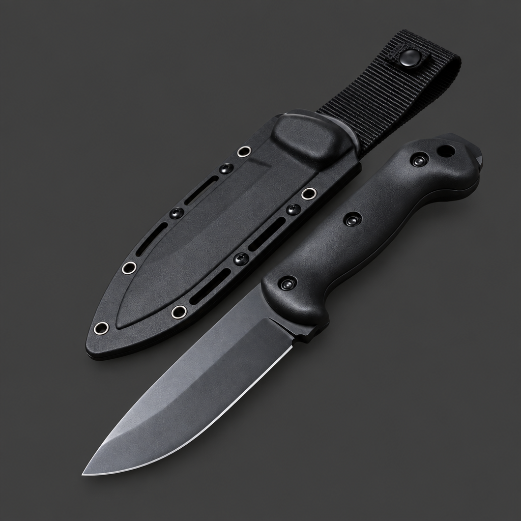 Fixed-Blade Knife with Sheath