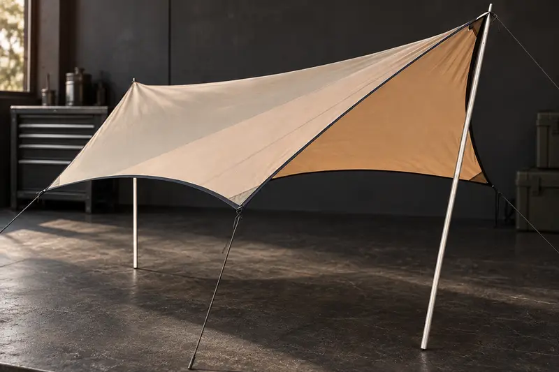 Hexagonal Camping Tarp details