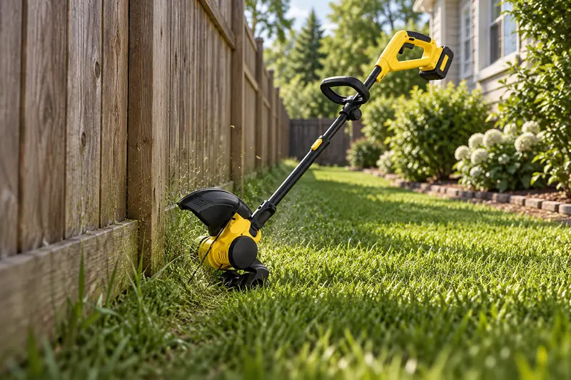 Cordless String Trimmer — Fence-Line Cleanup