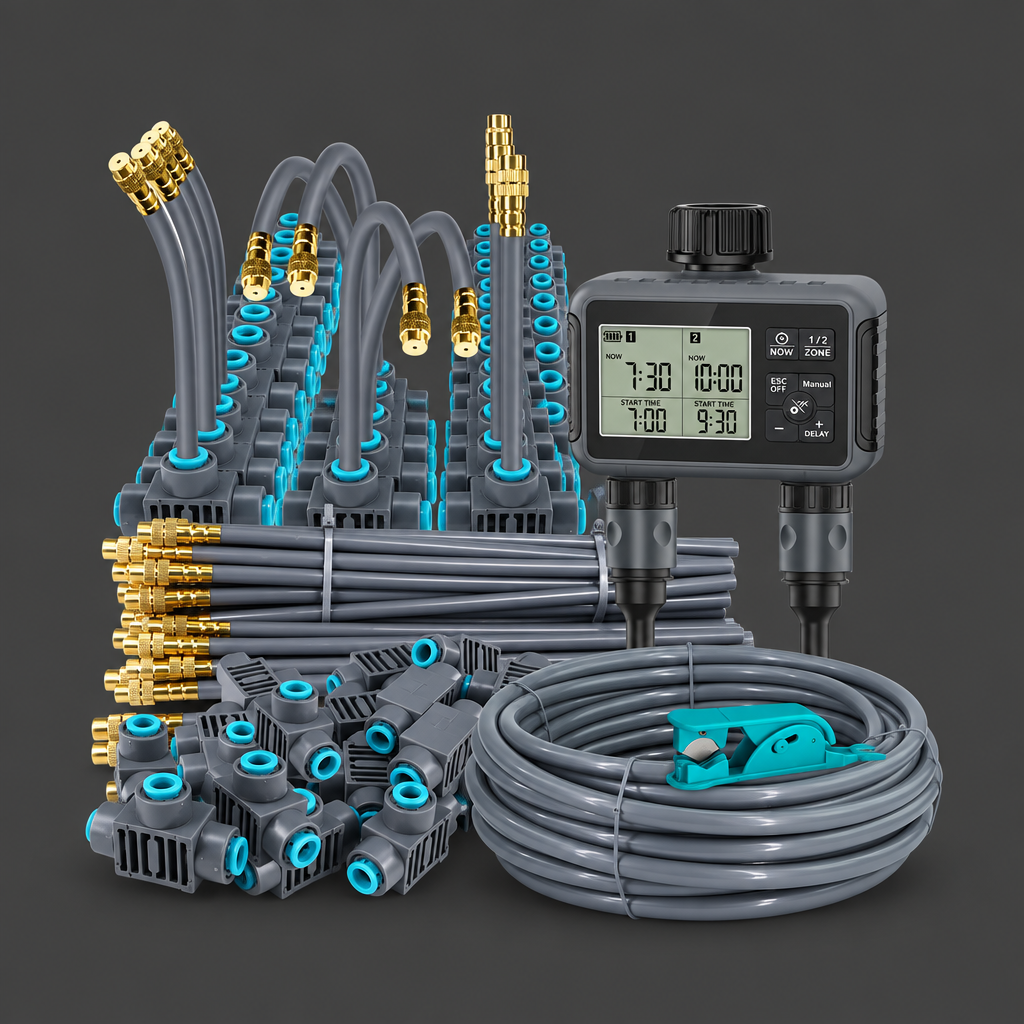 Dual-Zone Misting Irrigation Kit