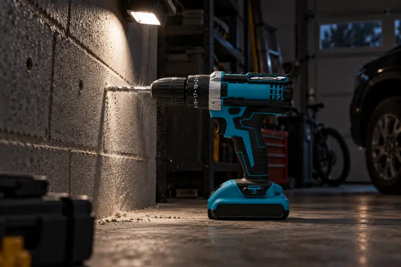 Cordless Drill Driver — Dim Garage Preparation