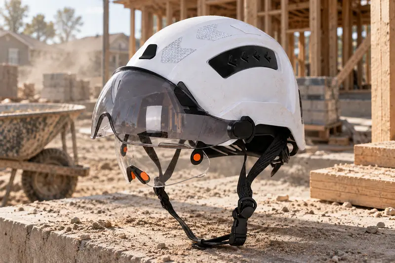 White Safety Helmet — Dusty Site Walkthrough
