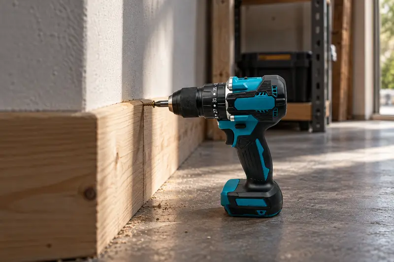 Battery Cordless Driver Drill — Corner Fastening
