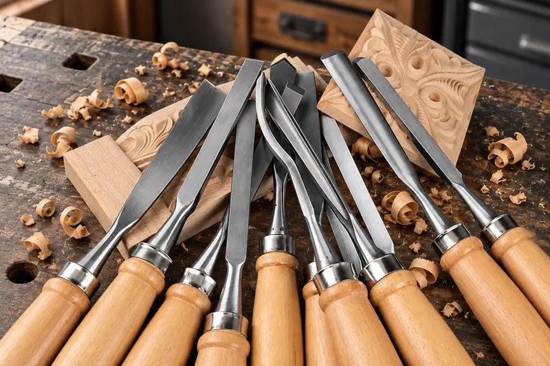 12-Piece Wood Carving Chisel Set details