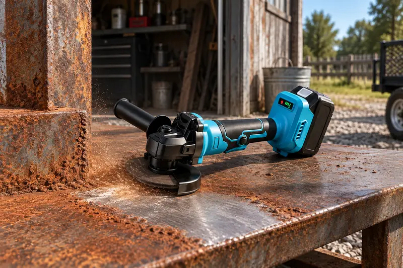 Angle Grinder 2in — Weathered Surface Cleanup
