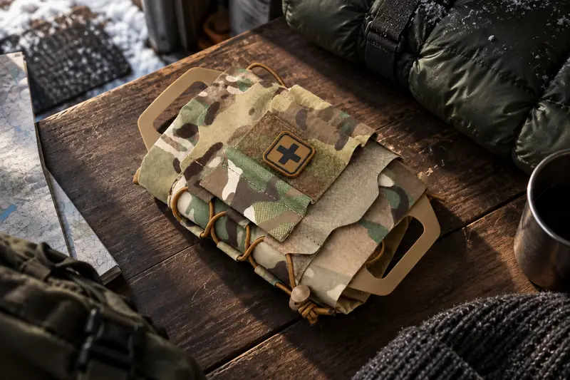 Camouflage First Aid Pouch — Before A Cold Campout