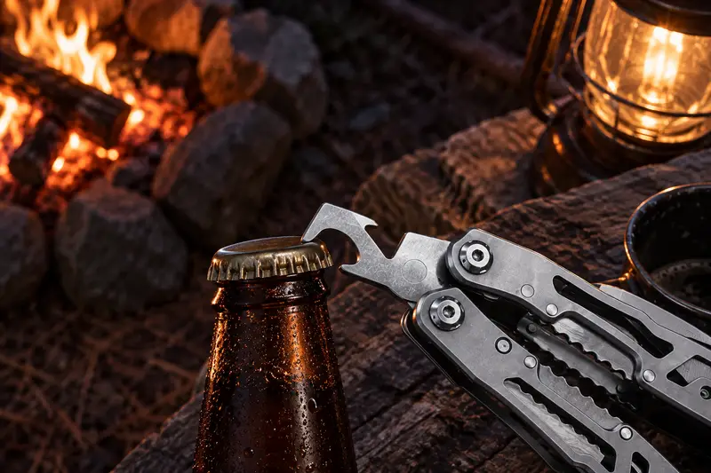 Folding Pliers Multitool — After-Dark Bottle Opening