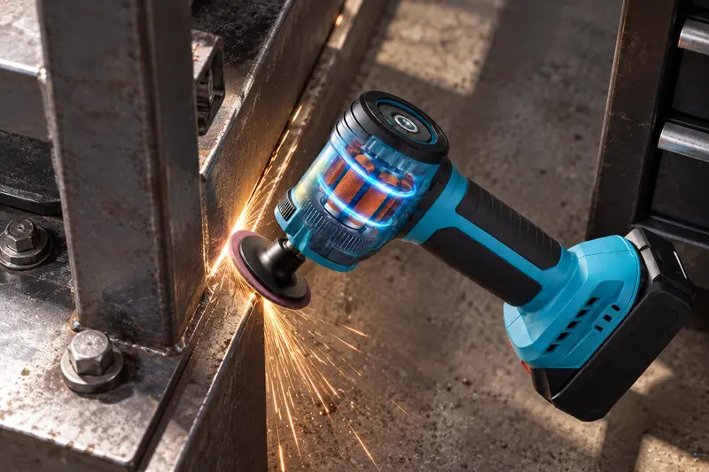 Right Angle Die Grinder Kit — Edge Beside A Fixture