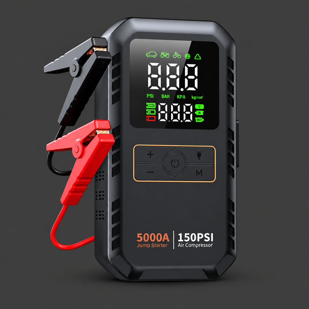 Jump Starter with Air Compressor