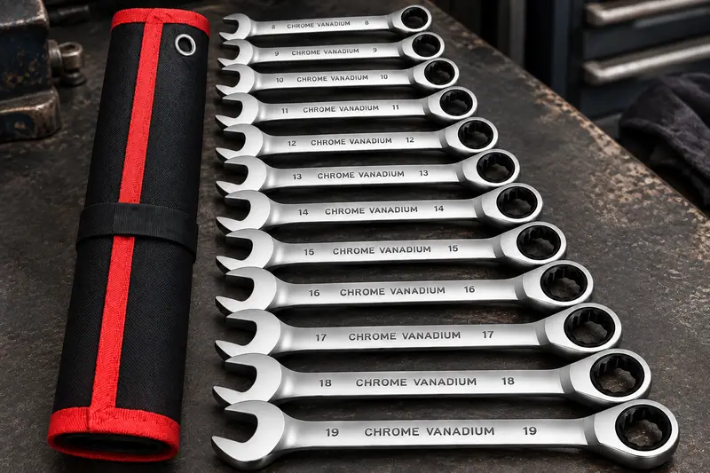 12-Piece Ratcheting Wrench Set details