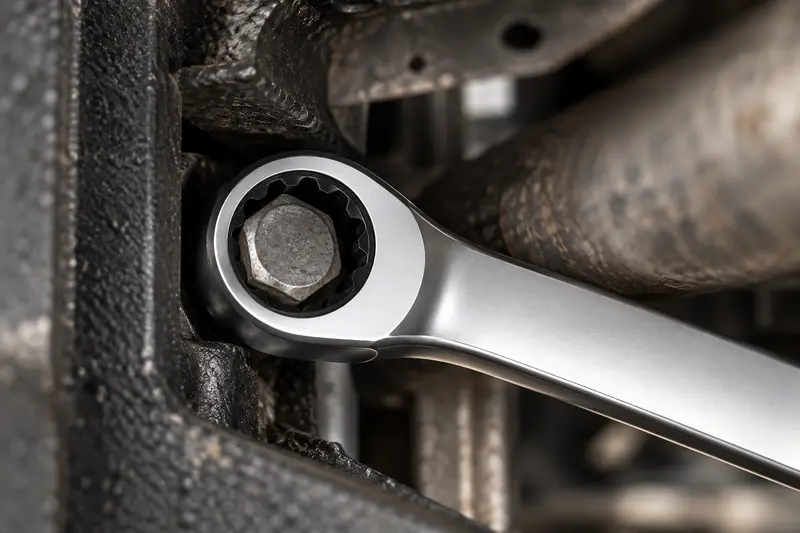 12-Piece Ratcheting Wrench Set — Confined Assembly